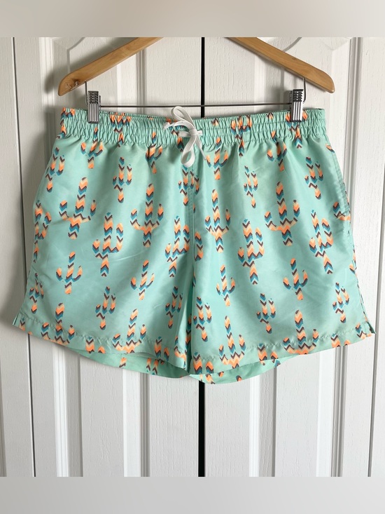 chubbies Other - Chubbies Swim Trunks Shorts Mens XL Mint Green Cactus Print USA Drawstring Pool